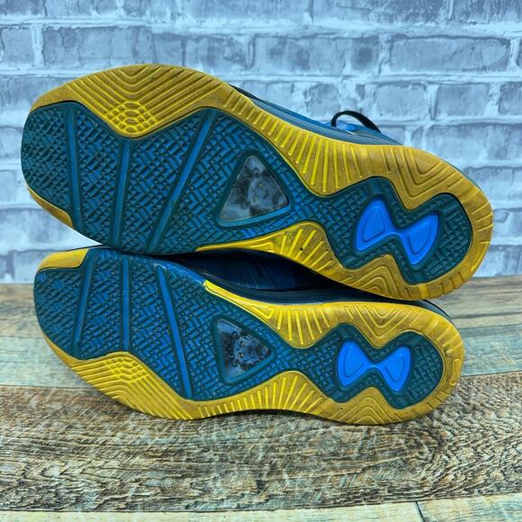 Nike Lebron VIII 8 V/2 Entourage Photo Blue Tour Yellow 429676-401 Mens Size 8 - Picture 11 of 11